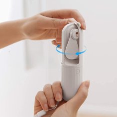 Nikcorp Ručni ventilator Medo, prijenosni s 2500mAh baterijom, 2 brzine, USB punjiv, ultra tihi rad, power bank funkcija, bijeli