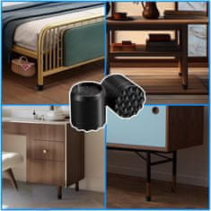 Nikcorp Antivibracijski podlošci za namještaj, protuklizni s vakuumskim čašicama za perilicu rublja i sušilicu, 12 komada, crni