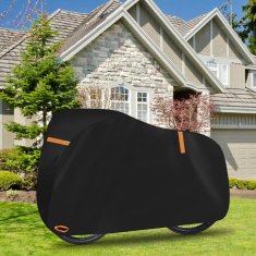 Nikcorp Vodootporna cerada za bicikl, zaštitna navlaka protiv kiše i prašine, s reflektorima i rupom za lokot, crna 200x70x110 cm