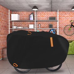 Nikcorp Vodootporna cerada za bicikl, zaštitna navlaka protiv kiše i prašine, s reflektorima i rupom za lokot, crna 200x70x110 cm