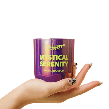 Nikcorp Mirisna svijeća od sojinog voska s 3 pamučna fitilja, dugotrajno gorenje, miris egzotičnog cvijeta, poklon za žene i muškarce