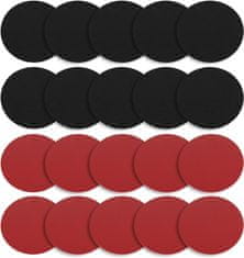 Nikcorp Podmetači za čaše od filca 21 kom, dvostrani protuklizni podlošci sa stalkom, štite stol od topline i ogrebotina, crni