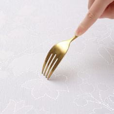 Nikcorp Okrugli stolnjak 140 cm, vodootporan i periv, elegantni žakard uzorak s cvjetnim motivom, otporan na mrlje, bijeli