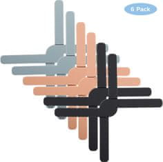 Nikcorp Sklopivi silikonski podmetači za vruće posuđe 6 kom, otporni na toplinu, neklizajući, višenamjenski, razne boje