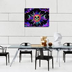 Nikcorp 5D Diamond Painting set za slikanje dijamantima, motiv lubanje, DIY kreativni hobi za opuštanje i dekoraciju, 30x40 cm