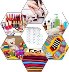 Nikcorp Set od 10 putnih organizatora za kofer, vodootporne torbe za pakiranje odjeće, obuće i kozmetike, višebojni