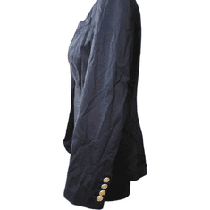 Nikcorp Ženski sako elegantni crni, udoban i strukiran kroj za poslovni i casual stil, pamučni materijal, veličina 40