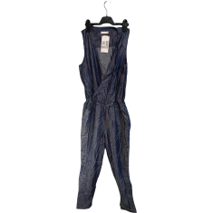 Nikcorp Ženski kombinezon bez rukava za ljeto, udoban i prozračan, elegantan za izlaske i putovanja, plavi, veličina 36