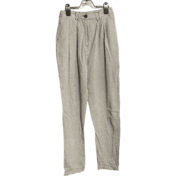 Nikcorp Ženske hlače elegantne i udobne, klasičan kroj za posao i svaki dan, pamučne, crno-bijele, veličina 38