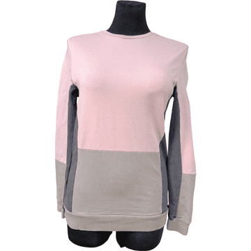 Nikcorp Ženska majica dugih rukava, udobna i prozračna, za svakodnevno nošenje, klasični kroj, pamuk s elastinom, roza, XS