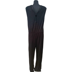 Nikcorp Ženski kombinezon bez rukava, lagan i prozračan za ljeto, udoban kroj za slobodu kretanja, elegantan i ležeran, crni S