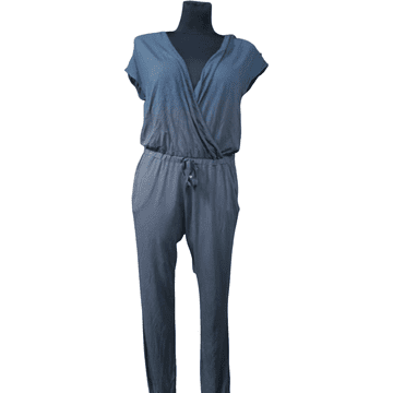 Nikcorp Kombinezon kratkih rukava za žene, udoban i lagan, prozračni materijal za ljeto, ležerni kroj, tamnoplavi, veličina 36