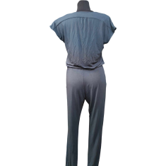 Nikcorp Kombinezon kratkih rukava za žene, udoban i lagan, prozračni materijal za ljeto, ležerni kroj, tamnoplavi, veličina 36