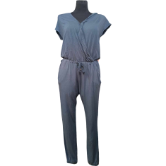 Nikcorp Kombinezon kratkih rukava za žene, udoban i lagan, prozračni materijal za ljeto, ležerni kroj, tamnoplavi, veličina 36