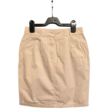 Nikcorp Mini suknja od pamuka za žene, udobna i prozračna za ljeto, elegantan kroj za svaki dan, bež boja, veličina 34