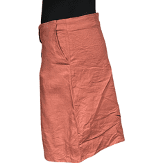 Nikcorp Midi suknja od lana i viskoze za udobnost i eleganciju, prozračna i lagana za tople dane, narančasta, veličina 38