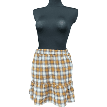 Nikcorp Midi suknja od pamuka za udobnost i eleganciju, prozračna i lagana za tople dane, lepršavi kroj za slobodu kretanja, žuta, S