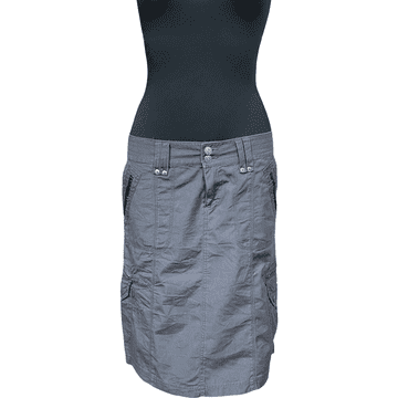 Nikcorp Midi suknja od pamuka za elegantan i udoban stil, prozračna i lagana za ljeto i svaki dan, siva, veličina 38