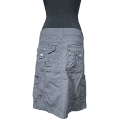 Nikcorp Midi suknja od pamuka za elegantan i udoban stil, prozračna i lagana za ljeto i svaki dan, siva, veličina 38