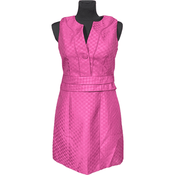 Nikcorp Haljina do koljena elegantna i udobna za ljeto, prozračni materijal za svaki dan i svečane prilike, roza, veličina 40