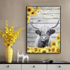 Nikcorp Smiješna slika na platnu za kupaonicu, vodootporna dekoracija, minimalistički dizajn bez okvira, 60x90 cm