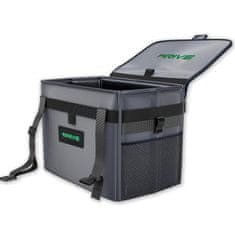 Nikcorp Auto kanta za smeće XL 15L, vodootporna s 20 vrećica, za održavanje čistoće vozila, podesivi remen, crna