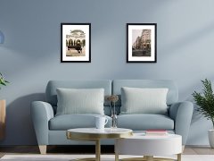 Nikcorp Okviri za slike A4, set 3 komada, elegantni i moderni za zid ili stol, s paspartuom za fotografije 15x20 cm, crni