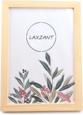 Nikcorp Drveni okvir za slike A4 od borovine, elegantan i izdržljiv za stol ili zid, prirodna boja drva, 32x22 cm