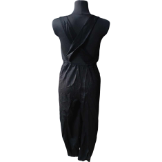 Nikcorp Ženski kombinezon bez rukava za ljeto, lagan i prozračan materijal za cjelodnevnu udobnost, elegantan kroj, crni, 36