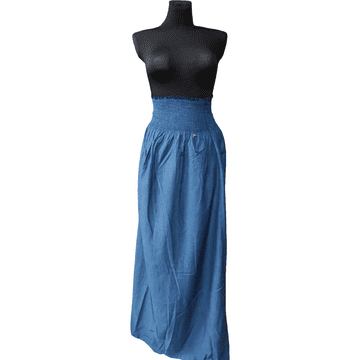 Nikcorp Duga maxi suknja od pamuka za elegantan i ležeran stil, udobna i prozračna za svaki dan i posebne prigode, plava, S