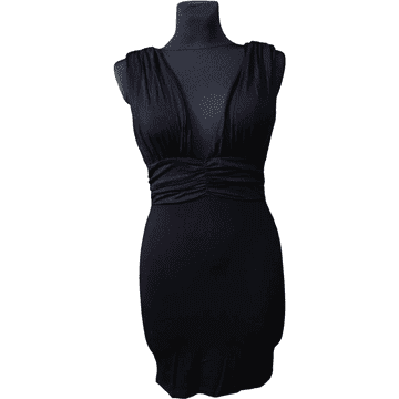 Nikcorp Haljina do koljena elegantna i udobna, prozračna ljetna haljina za svaki dan i posebne prigode, crna, veličina 38