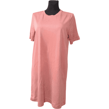 Nikcorp Ženska haljina do koljena za ljeto, udobna i prozračna za svaki dan, elegantni kroj koji naglašava figuru, ružičasta, M