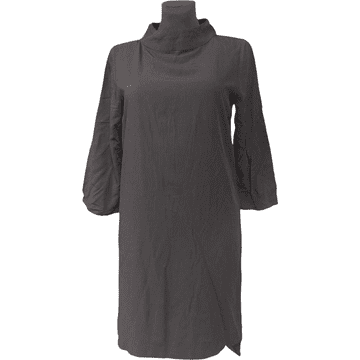 Nikcorp Haljina do koljena od viskoze, udobna i prozračna za ljeto, elegantan kroj za svaki dan, crna, veličina M