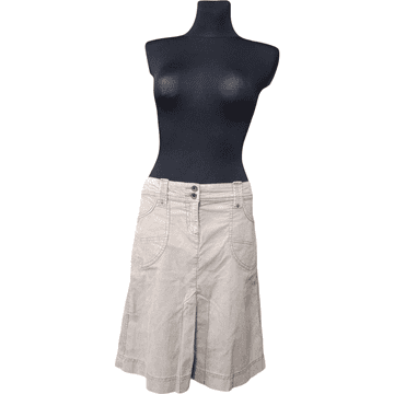 Nikcorp Midi suknja od pamuka s elastinom za udobnost i slobodu kretanja, elegantna i prozračna za tople dane, bež boja, 40