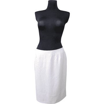 Nikcorp Midi suknja za žene udobna i elegantna, prozračni materijal za tople dane, lepršavi kroj za slobodu kretanja, bijela, 42