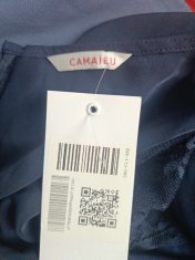 Nikcorp Ženski kombinezon kratkih rukava za ljeto, udoban i lagan, prozračni materijal, ležerni kroj, tamnoplavi, veličina 40