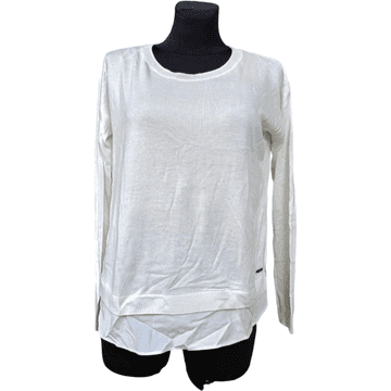 Nikcorp Ženska majica dugih rukava za cjelodnevnu udobnost, prozračna i mekana, klasični kroj za posao i slobodno vrijeme, bijela S