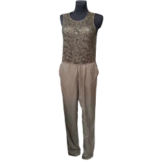 Nikcorp Ženski kombinezon bez rukava, lagan i prozračan za ljetne dane, udoban kroj za slobodu kretanja, smeđi, veličina M