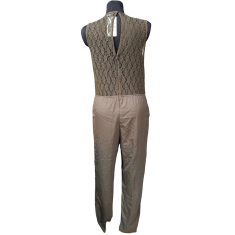 Nikcorp Ženski kombinezon bez rukava, lagan i prozračan za ljetne dane, udoban kroj za slobodu kretanja, smeđi, veličina M