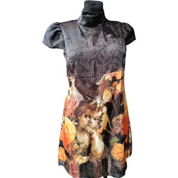 Nikcorp Elegantna haljina do koljena, udobna i prozračna za ljeto, pripijeni kroj za isticanje figure, crna, veličina S