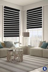 Nikcorp Dvostruka rolo zavjesa dan-noć za montažu bez bušenja, s podesivim nosačima za prozore, crna, 60 x 150 cm