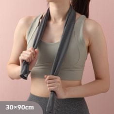 Nikcorp Sportski ručnik za hlađenje, set 3 kom, brzo sušenje i super upijanje, idealan za trening, teretanu, jogu, sivi/rozi/plavi 30x90cm