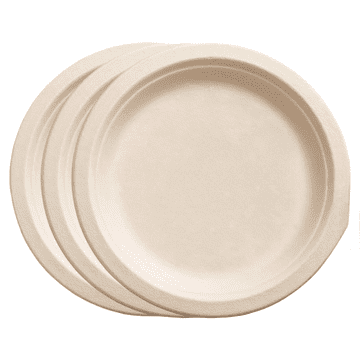 Nikcorp Papirnati tanjuri za jednokratnu upotrebu 50 kom, EKO biorazgradivi podlošci za roštilj, kolače i zabave, 25 cm