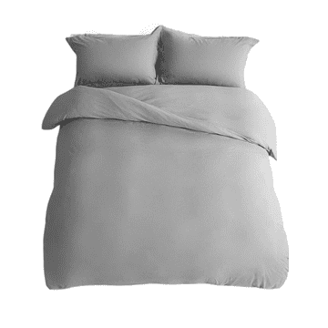 Nikcorp Set posteljine od mikrovlakana, super mekana i prozračna, s patentnim zatvaračem, OEKO-TEX, siva, 2x 135x200 cm + 2x 50x90 cm