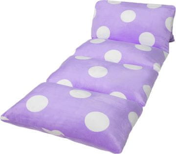 Nikcorp Navlaka za podne jastuke za udobno ležanje, plišana ležaljka za djecu i odrasle, periva u perilici, ljubičasta 85x220 cm