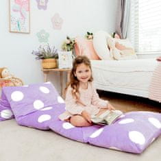 Nikcorp Navlaka za podne jastuke za udobno ležanje, plišana ležaljka za djecu i odrasle, periva u perilici, ljubičasta 85x220 cm