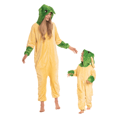 Nikcorp Dječja pidžama kigurumi Yoda Star Wars, jednodijelni kombinezon za spavanje i igru, mekani materijal, žuta, 115-125 cm