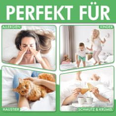 Nikcorp Antialergijska navlaka za poplun 200x200 cm, zaštita od grinja i prašine, periva na 95°C, hipoalergena mikrovlakna, bijela