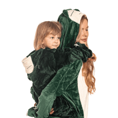 Nikcorp Dječja pidžama jednodijelna Kigurumi Snorlax, udobna i mekana, za spavanje i igru, Pokemon kostim, zelena, 105-115 cm