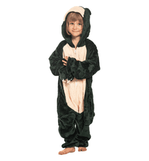 Nikcorp Dječja pidžama jednodijelna Kigurumi Snorlax, udobna i mekana, za spavanje i igru, Pokemon kostim, zelena, 105-115 cm